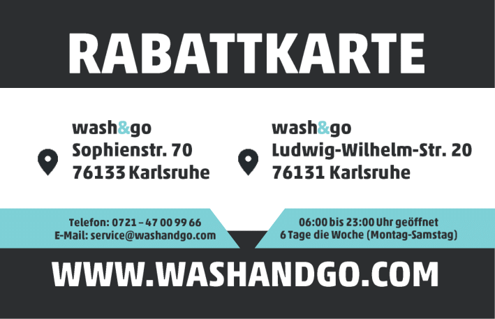 Bargeldloses Bezahlen im Waschsalon Stuttgart West mit der Wash&Go Kundenkarte.